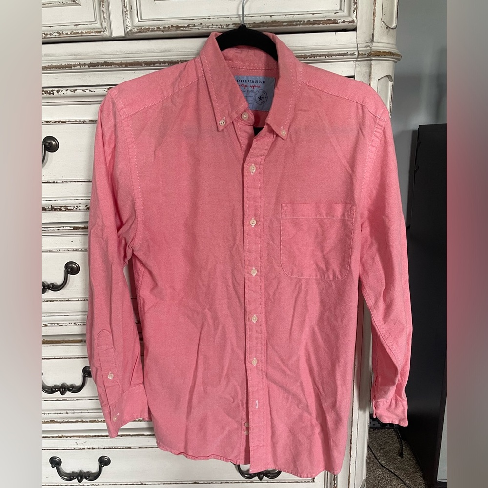 Saddlebred Coral Colored Buttondown Size S